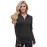 Black Zip up Long Sleeve Gym Yoga Top